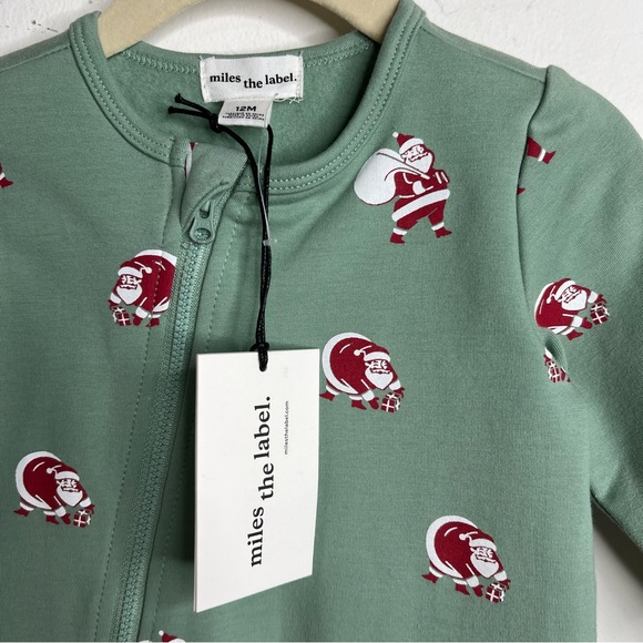 Miles the Label Sleighing It Print Santa Full Zip Coverall - Picture 6 of 9